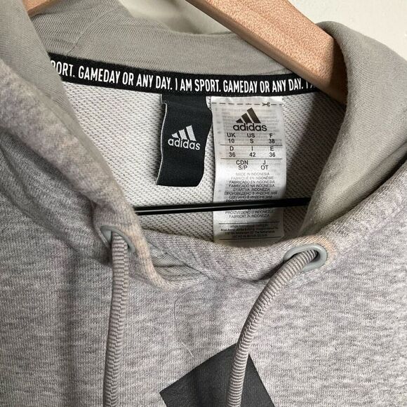 Adidas Cropped Hooded Sweatshirt - Picture 8 of 8